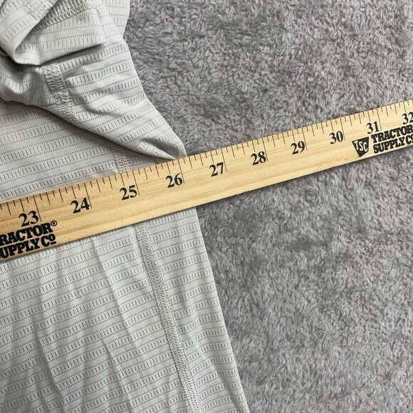 NWOT Soybu Men's XXL Light Gray Stripped Short Sleeve Crew Neck Active Shirt - Picture 4 of 9